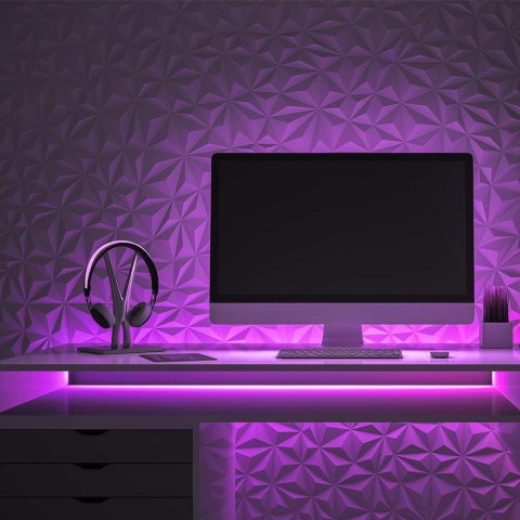 Neon Flex V-TAC 24V 10mb 12W/m VT-551 Kolor Różowy