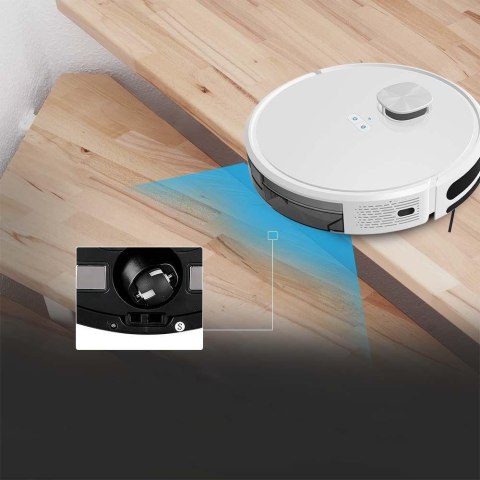 Odkurzacz Automatyczny V-TAC SMART WiFi Auto powrót Gyro Laser Biały Amazon Alexa Google Home VT-5557