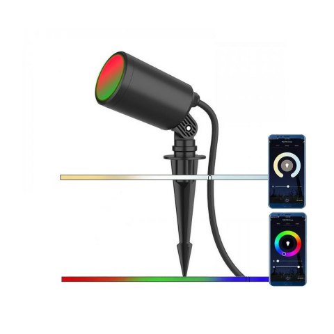 Oprawa Gruntowa Ogrodowa Wbijana LED SMART WiFI V-TAC 3x7W Amazon Alexa Google Home VT-5168 RGB+3000K-6500K 520lm