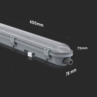 Oprawa Hermetyczna LED Awaryjna CNBOP Batertech SAMSUNG CHIP 18W 60cm 120Lm/W CL VT-60018 6400K 2160lm