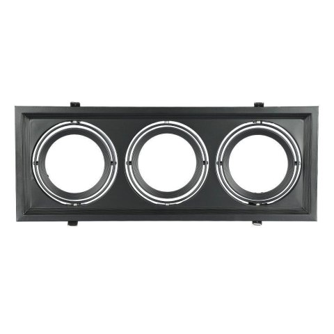 Oprawa Sufitowa Wpuszczana 3xAR111 G53 Czarna V-TAC 35831 VT-7223
