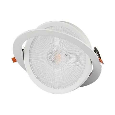Oprawa V-TAC LED Downlight SAMSUNG CHIP 20W Ruchoma VT-2-20 3000K 1865lm 5 Lat Gwarancji