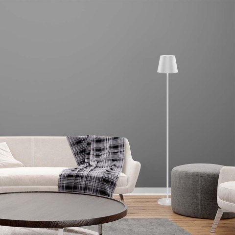 Lampa Podłogowa V-TAC 4W LED Biała IP54 Ładowalna VT-7544-W 3000K 300lm