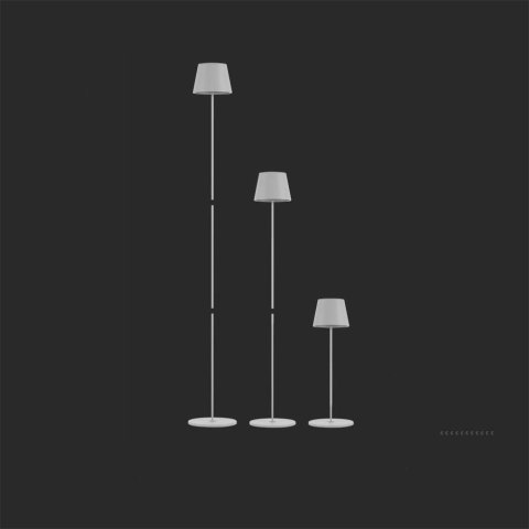 Lampa Podłogowa V-TAC 4W LED Biała IP54 Ładowalna VT-7544-W 3000K 300lm