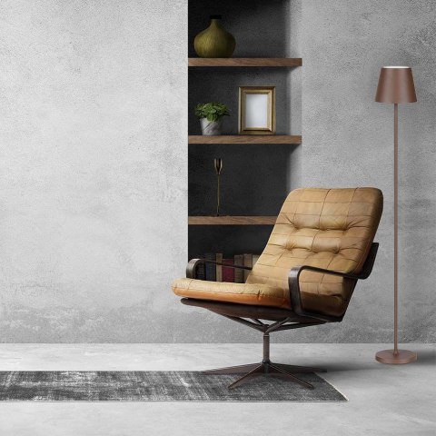 Lampa Podłogowa V-TAC 4W LED Brąz Corten IP54 Ładowalna VT-7544-C 3000K 300lm