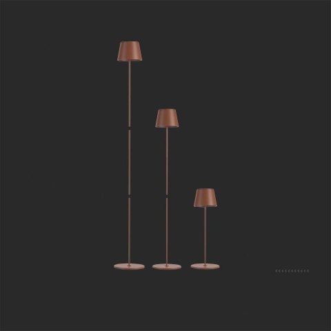 Lampa Podłogowa V-TAC 4W LED Brąz Corten IP54 Ładowalna VT-7544-C 3000K 300lm