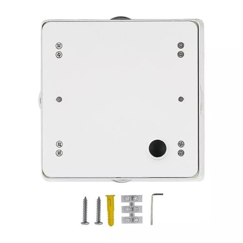 Oprawa Ścienna V-TAC 4W LED IP65 Biały Kwadrat VT-704 3000K 428lm