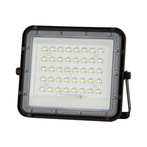 Projektor LED Solarny V-TAC 10W Pilot, AUTO, Timer, IP65 Czarny VT-80W 6400K 800lm