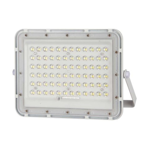 Projektor LED Solarny V-TAC 15W Pilot, AUTO, Timer, IP65 Biały VT-120W-W 4000K 1200lm