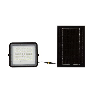 Projektor LED Solarny V-TAC 6W Pilot, AUTO, Timer, IP65 Czarny VT-40W 4000K 400lm