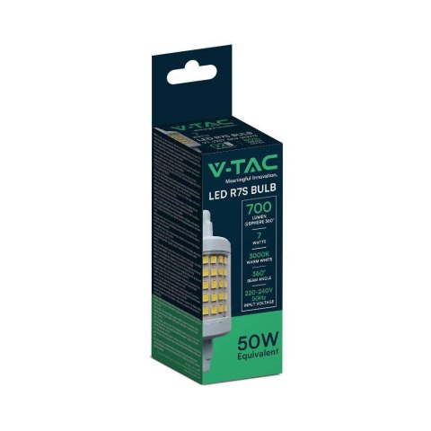 Żarówka LED V-TAC 7W R7S 78mm VT-2237-N 6500K 700lm