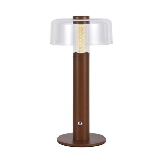 Lampka Biurkowa Nocna V-TAC 1W LED 30cm Ładowanie USB Ściemnianie Brązowa VT-1049 3000K 100lm