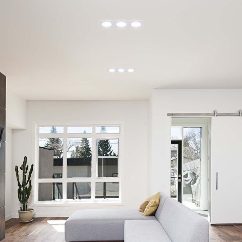 Oprawa Oczko V-TAC 3xGU10 Prostokąt Białe VT-441 3 Lata Gwarancji