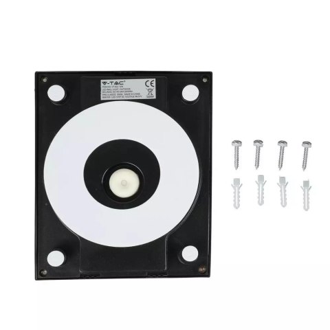 Oprawa Ścienna V-TAC 12W LED IP65 Czarna VT-822 3000K 1350lm