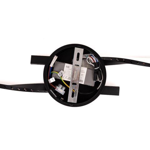 Lampa Żyrandol Oprawa Sufitowa V-TAC 12W LED Czarna VT-7788 3000K 1280lm