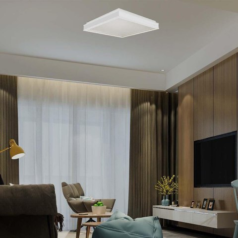 Plafon V-TAC 18W LED 3w1 Biały Kwadrat 45x45cm VT-7757 4000K 1490lm