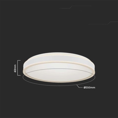 Plafon V-TAC 18W LED 3w1 Biały Okrągły fi.35cm VT-7779 4000K 1280lm