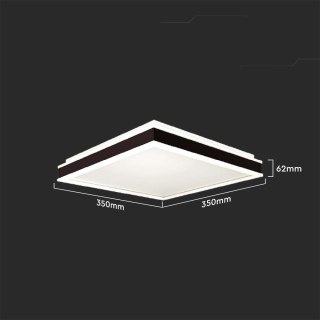 Plafon V-TAC 18W LED 3w1 Czarny Kwadrat 45x45cm VT-7757 4000K 1490lm