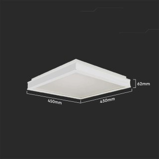 Plafon V-TAC 24W LED 3w1 Biały Kwadrat 45x45cm VT-7782 4000K 2450lm