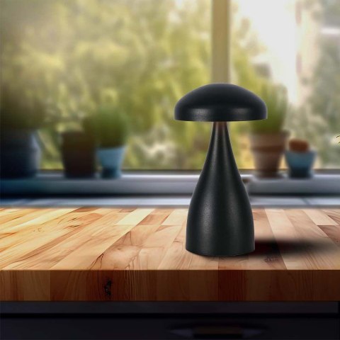 Lampka Biurkowa Nocna V-TAC 1W LED 22cm Ładowanie USB Ściemnianie Czarna VT-1041 3000K-6000K 55lm