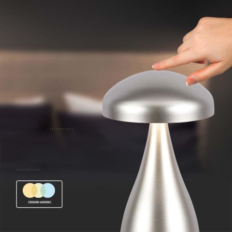 Lampka Biurkowa Nocna V-TAC 1W LED 22cm Ładowanie USB Ściemnianie Złota VT-1041 3000K-6000K 55lm