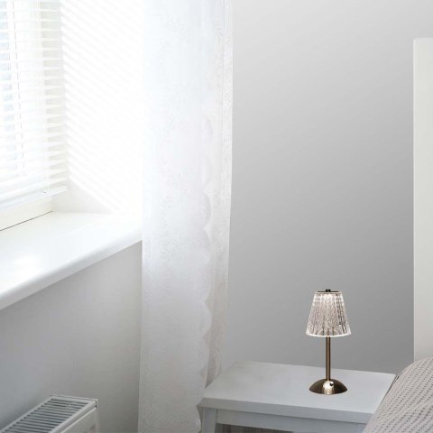 Lampka Biurkowa Nocna V-TAC 3W LED 29cm Ładowanie USB Ściemnianie Piaskowy Brąz VT-1033 3000K-6000K 210lm