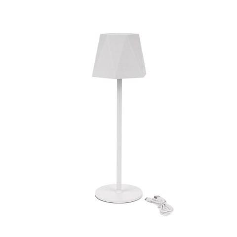 Lampka Biurkowa Nocna V-TAC 4W LED 37cm Ładowanie USB Ściemnianie Biała VT-1034 3000K-6000k 150lm