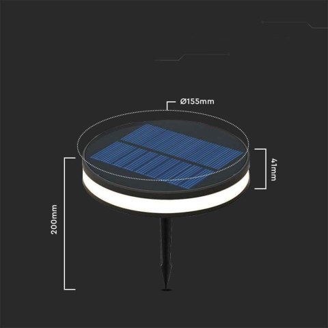 Oprawa Gruntowa Ogrodowa Wbijana Solarna 2W LED V-TAC IP44 VT-1146 3000K 90lm 3 Lata Gwarancji
