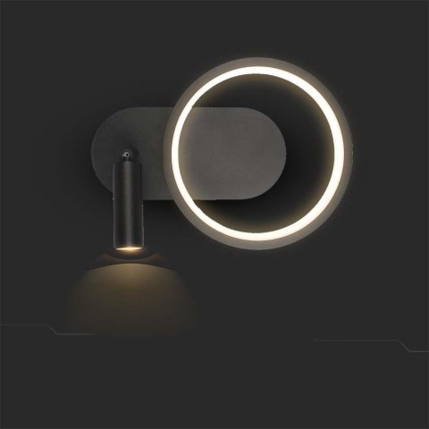 Oprawa Kinkiet Ścienny V-TAC LED 14W Czarna VT-7906 3000K 1500lm