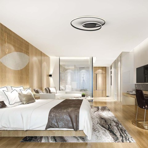 Oprawa Sufitowa V-TAC 48W LED Ściemnialna Czarna VT-7911 4000K 5150lm