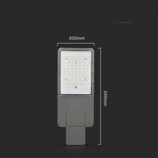 Oprawa Uliczna LED Solarna V-TAC BRIDGELUX CHIP IP65 Pilot LiFePO4 Panel 40W VT-15111ST 6500K 2500lm