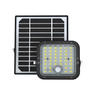 Naświetlacz Projektor LED Solarny V-TAC 10W IP65, Pilot Timer, LiFePo 3.7V 6000mA Czarny VT-411 4000K 1500lm