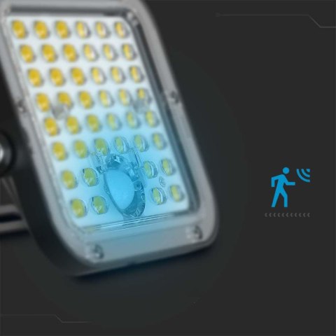 Projektor LED Solarny V-TAC 10W IP65, Pilot Timer, LiFePo 3,7V 6000mA Czarny VT-411 6400K 1500lm