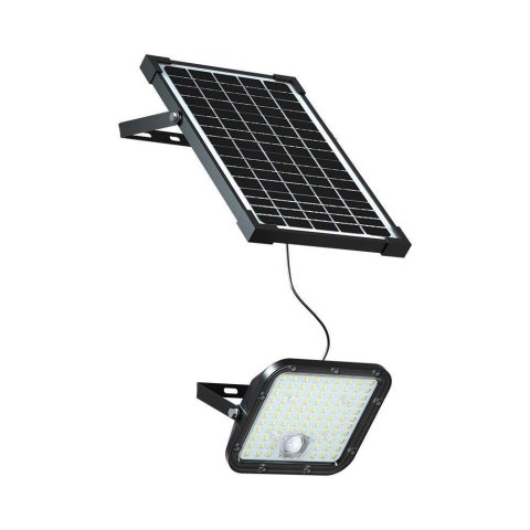 Naświetlacz Projektor LED Solarny V-TAC 30W IP65, Pilot Timer, LiFePo 6.4V 6000mA Czarny VT-432 4000K 4800lm