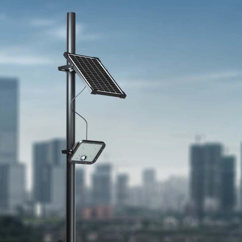 Naświetlacz Projektor LED Solarny V-TAC 30W IP65, Pilot Timer, LiFePo 6.4V 6000mA Czarny VT-432 4000K 4800lm