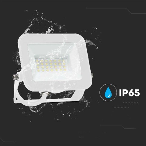 Projektor LED V-TAC 20W SAMSUNG CHIP PRO-S Biały VT-44020 3000K 1620lm 5 Lat Gwarancji