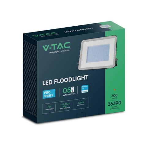 Naświetlacz Projektor LED V-TAC 300W SAMSUNG CHIP PRO-S Czarny VT-44300 4000K 26390lm 5 Lat Gwarancji