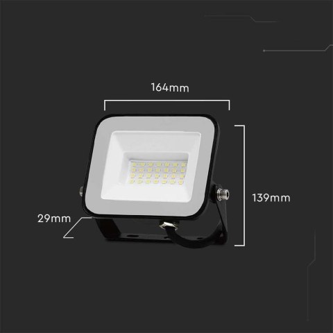 Naświetlacz Projektor LED V-TAC 30W SAMSUNG CHIP PRO-S Czarny VT-44030 4000K 2505lm 5 Lat Gwarancji