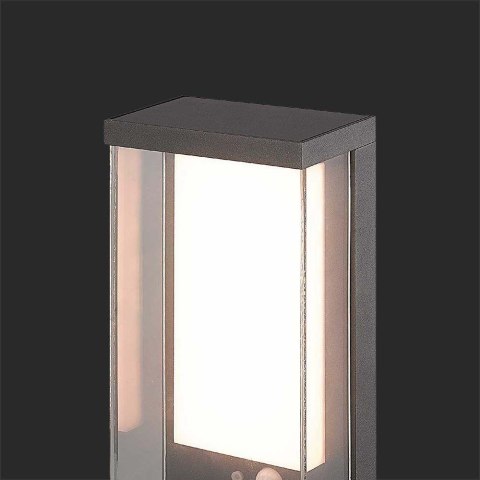 Kinkiet Ogrodowy Ścienny Solarny V-TAC 1W LED Czujnik Ruchu IP65 Szary Antracyt VT-1193 3000K 95lm