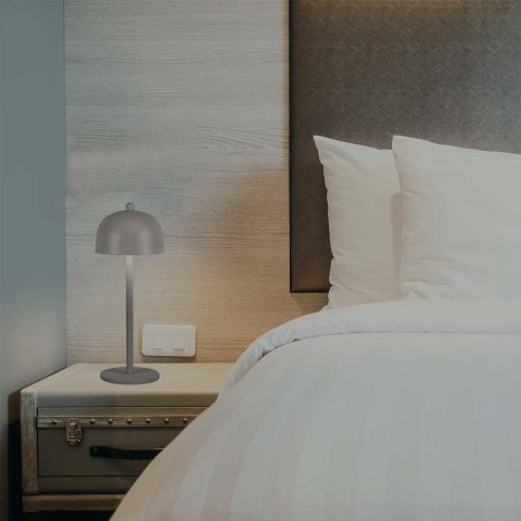 Lampka Biurkowa Nocna V-TAC 3W LED 30cm Ładowanie USB Ściemnianie Szara VT-1052 3000K-6000K 200lm