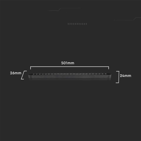 Oprawa Szynosystem Magnetyczny 48V V-TAC 22W LED 35st VT-4222 3000K 1900lm 3 Lata Gwarancji