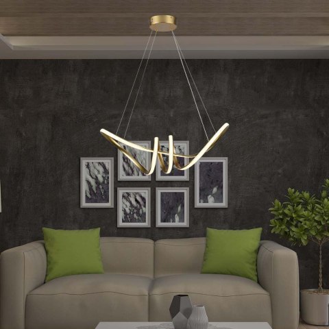 Oprawa Zwieszana V-TAC 24W LED Złoty Szampański VT-7798 3000K 3240lm