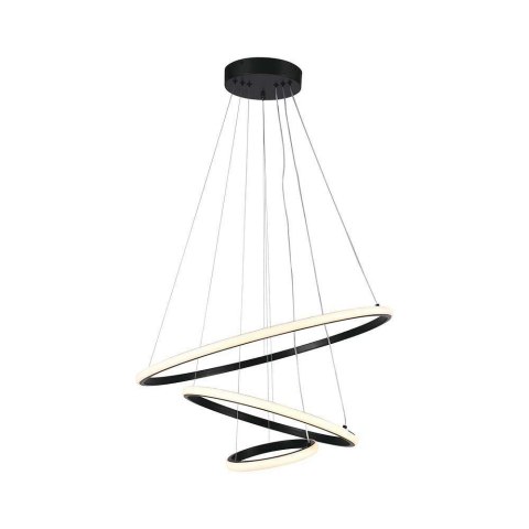 Lampa Wisząca Żyrandol Oprawa Zwieszana V-TAC 32W LED Czarna VT-7816 3000K 3880lm
