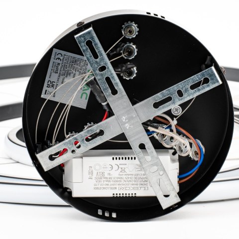 Lampa Wisząca Żyrandol Oprawa Zwieszana V-TAC 32W LED Czarna VT-7816 3000K 3880lm