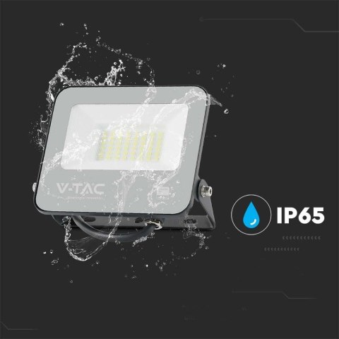 Naświetlacz Projektor LED V-TAC 30W 185Lm/W Czarny VT-4435 6500K 5550lm