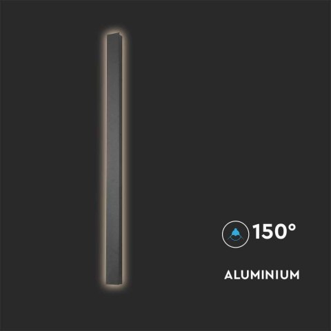 Lampa KinkietOprawa Ścienna Elewacyjna LED Linia V-TAC 16W IP65 Czarna 100cm VT-1176 4000K 2250lm