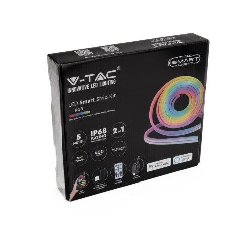 Zestaw Neon Flex V-TAC 5mb 36W WiFi, Pilot, SMART Amazon Alexa Google Home VT-5050 RGB 400lm