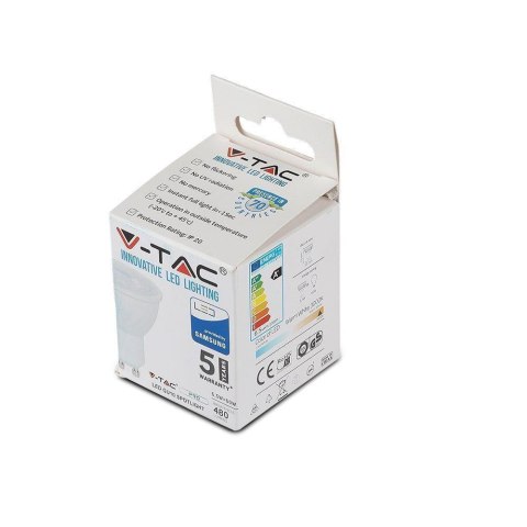 Żarówka LED V-TAC SAMSUNG CHIP 6.5W GU10 110st VT-247 4000K 480lm 5 Lat Gwarancji