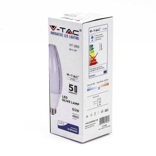 Żarówka LED V-TAC SAMSUNG CHIP 60W E40 VT-260 6400K 4800lm 5 Lat Gwarancji