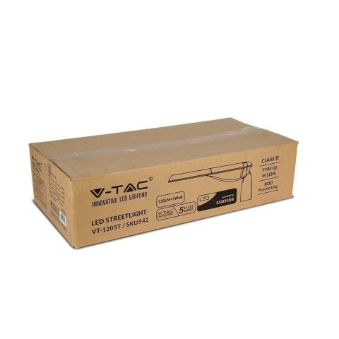 Oprawa Uliczna LED V-TAC SAMSUNG CHIP 120W 302Z+ Class II Type 3M 0-10V VT-120ST 4000K 15600lm 5 Lat Gwarancji